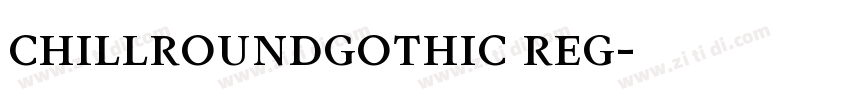 chillroundgothic reg字体转换